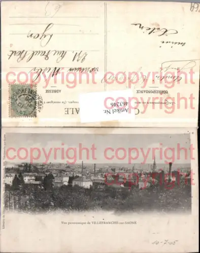 463246,Rhone-Alpes Rhone Villefranche-sur-Saone Vue panoramique Totale