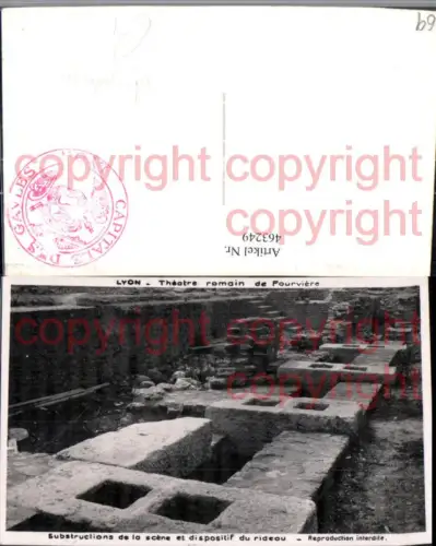 463249,Rhone-Alpes Rhone Lyon Theatre romain Fourviere Amphitheater Ausgrabungen