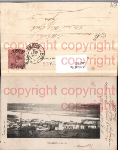 463253,Rhone-Alpes Rhone Vernaison Le Pont Totale Brücke