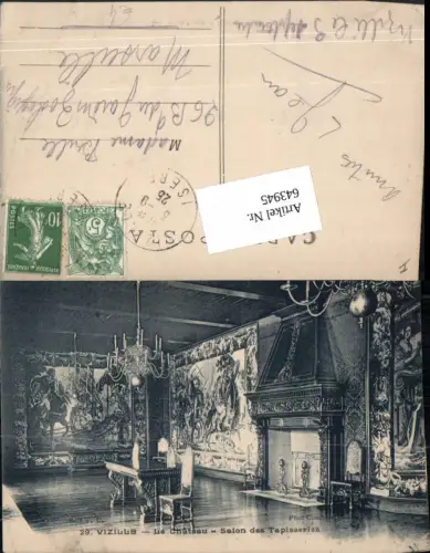 643945,Chateau Vizille Isere Dauphine Salon des Tapisseries Luster
