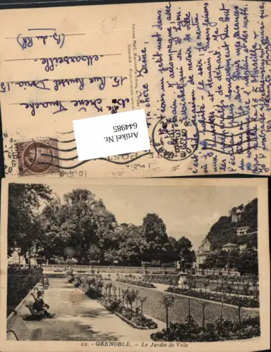 644985,Grenoble Isere jardin de Ville
