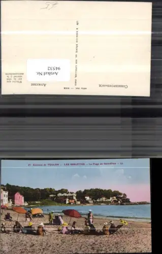 94532,Toulon Strandansicht m. Badegästen