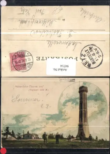 94714,Vogesen Hohenloheturm 1900
