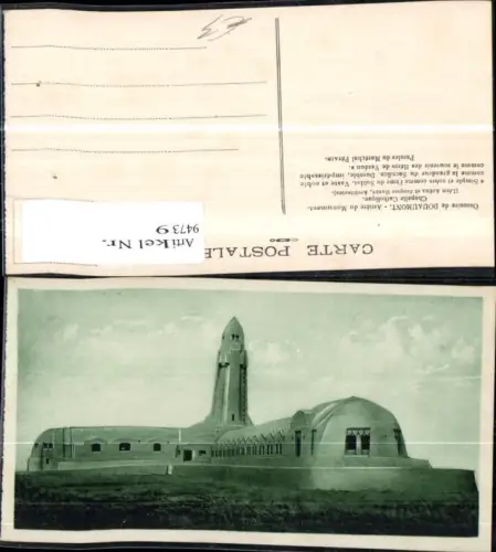 94739,Douaumont Monument Chapelle Catholique