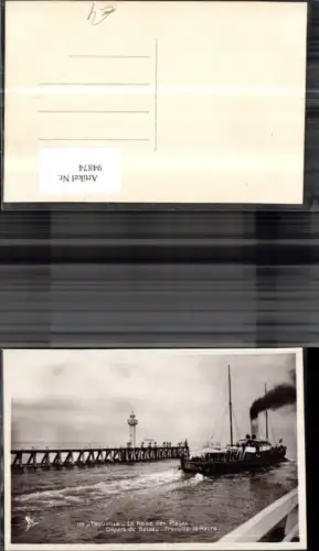 94874,Trouville Ansicht Mole Dampfer