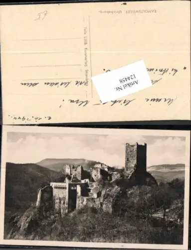 124458,Rappoltsweiler Ulrichsburg Elsass