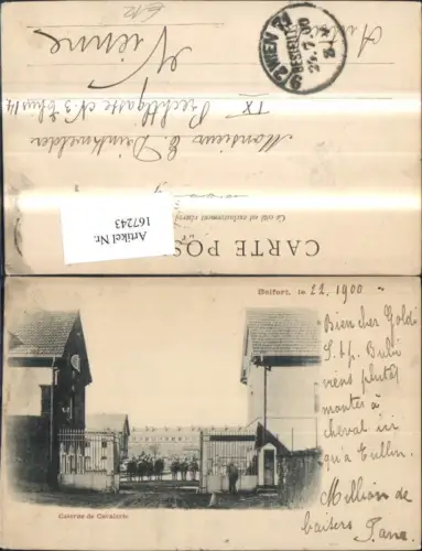 167243,Belfort Caserne de Cavalerie 1900