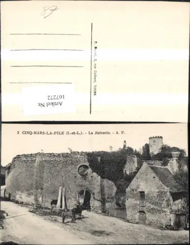 167272,Cinq Mars La Pile La Juiverie Kutsche Gebäude