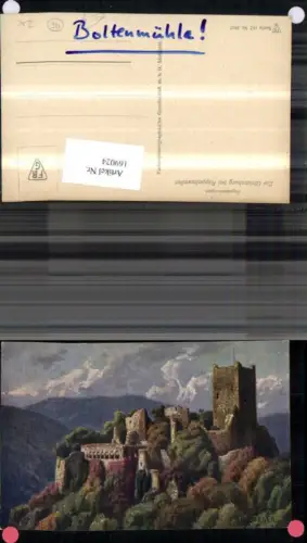 169024,Vogesenburgen Ulrichsburg b. Ribeauville Rappoltsweiler sign W. Bürger