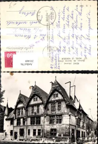 211469,Reims Marne Maison de Jeanne d Arc Hotel le Vergeur