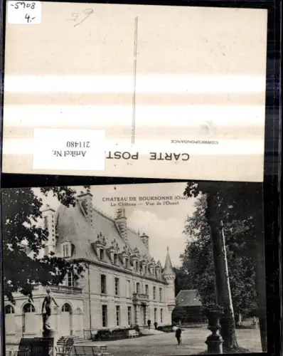 211480,Chateau de Boursonne Oise Le Chateau Vue de l Ouest