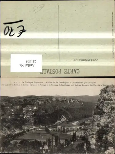 211503,Le Dordogne Pittoresque Vallee de la Dordogne a Castelnaud en Sarladais