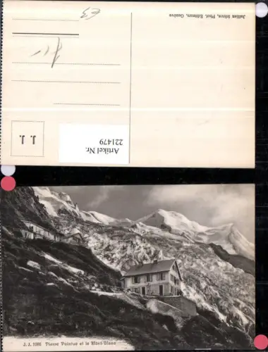 221479,Pierre Pointue et le Mont-Blanc Berghütte Bergkulisse