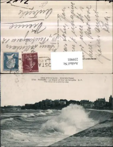 239901,Cote d'Emeraude Emerald Coast Parame Bucht Wellen