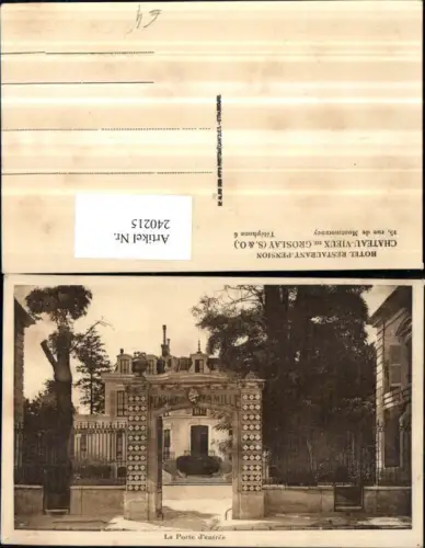 240215,Hotel Restaurant Pension Chateau-Vieux de Groslay La Porte d'entree
