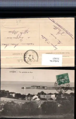 311927,Antibes Vue generale du Port Hafen Leuchtturm