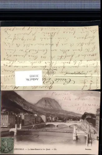 311933,Grenoble Le Saint-Eynard et les Quais Teilansicht Brücken