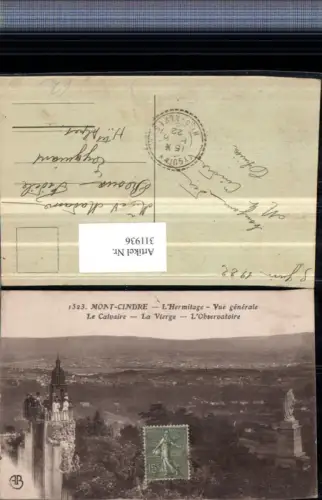 311936,Mont-Cindre L'Hermitage Vue generale Le Calvaire La Vierge L'Observatoire Totale