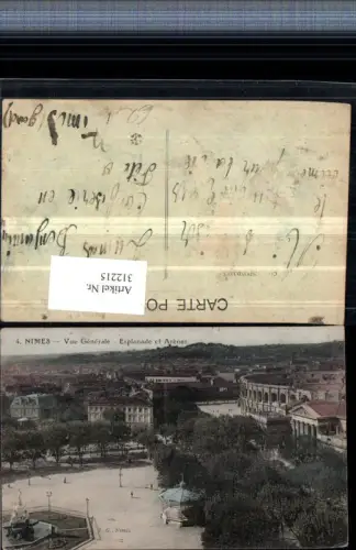 312215,Nimes Vue Generale Esplanade et Arenes Totale m. Arena