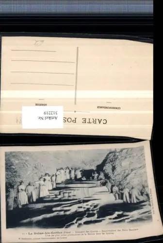 312219,La Balme-les-Grottes Interieur des Grottes Amphitheatre des Petits Bassins