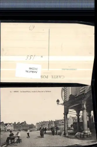 312240,Arras La Grand Place vue de la Rue de la Taillerie Hauptplatz