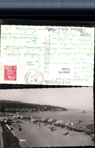 312266,Le Lavandou La Plage Strand Strandleben Sonnenschirme