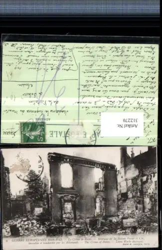 312270,Le Crime de Reims Interieur de la Maison Prieur et Cie Zerstörung