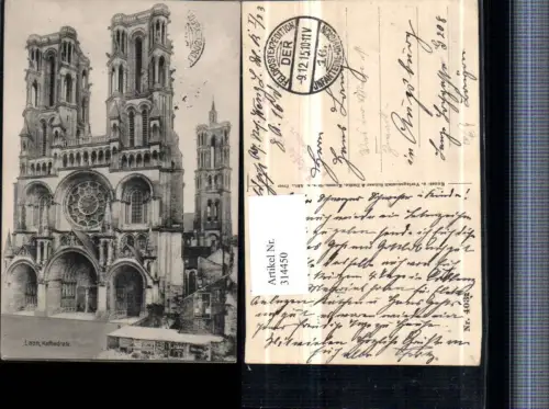314450,Laon Kathedrale Kirche Feldpost 16. Infanterie-Division