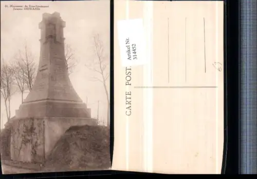 314452,Lievin Monument du Sous-Lieutenant Jacques Defrasse Denkmal