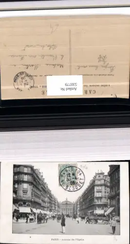 530779,France Paris Avenue de l Opera Oper Kutsche Straßenansicht