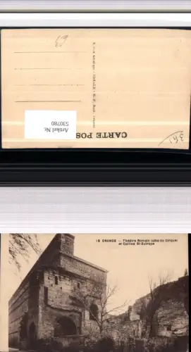 530780,France Orange Vaucluse Theatre Romain Cote du Cirque et Colline St Eutrope Ruine