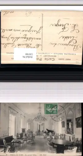 530789,France Chateau du Lude Le grand Salon Schloss Innenansicht Luster Leuchter