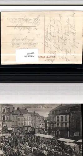 530809,France Maubeuge Le Marche Markt Kutschen