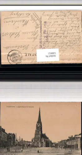 530812,France Tourcoing L Eglise Saint-Christophe Kirche Feldpost 412 Württ. Mob. Et. Kdtur 103