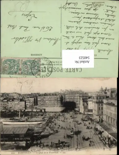 540523,France Marseille – Le Quai de la Fraternité, Hafn, Straßenbahn