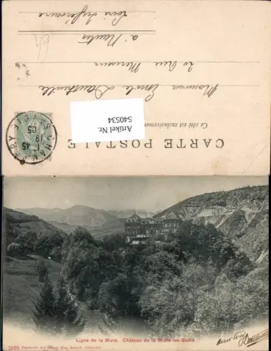 540534,France Linge de la Mure. Chateau de la Motte les Bains