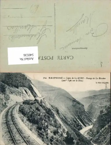 540536,France Dauphiné, linge de La Mùre passage de la Rivoire,Le Mont Aiguille