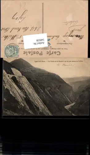 540538,France Ligne de la Mure, Le Viaduc de la Rivoire á pic de 300 mètres sur le Drac