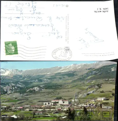 540613 France Barcelonnette Vue sur les Nouveaux Quartiers et les Casernes