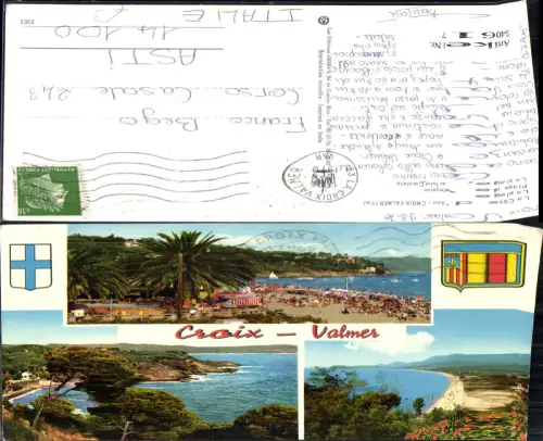 540617 France Mehrbild AK Croix Valmer La Cote d Azur La plage Strand