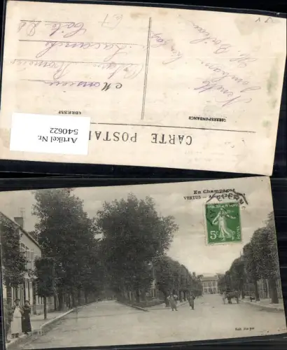 540622 France En Champagne Vertus Avenue de la Gare Kutsche