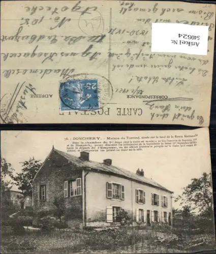 540624 France Donchery Maison du Tisserand situee sur le bord de la Route Nationale