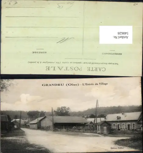 540628 France Grandru Oise L Entree du Village