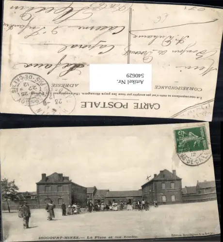 540629 France Drocourt-Mines La Place et les Ecoles Schule