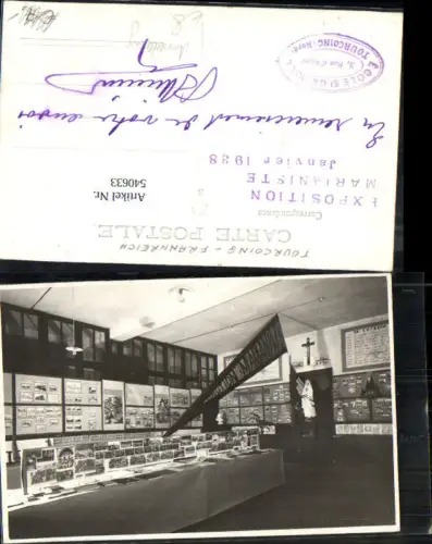 540633 France Foto AK Exposition Marianiste 1938 Ausstellung