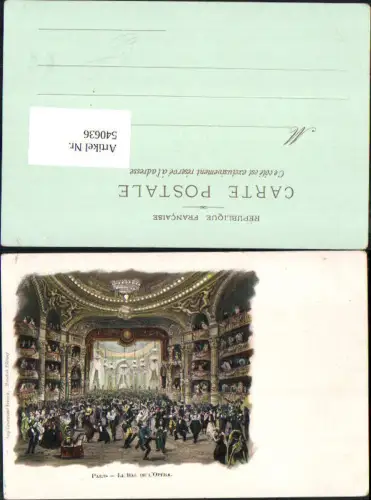 540636 France Paris Le Bal de la Opera Oper Ball