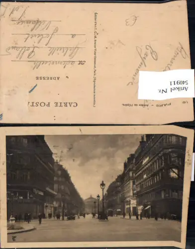540911 France Paris Avenue de l Opera Oper