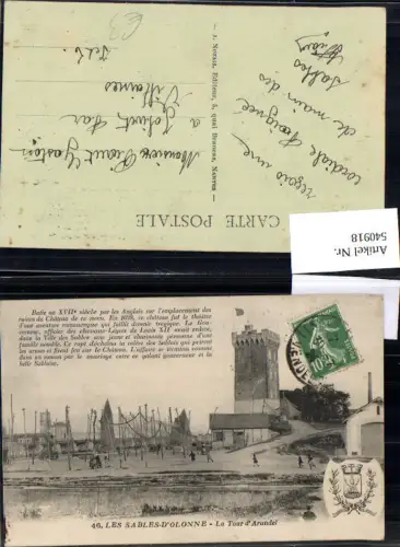 540918 France Les Sables d Olonne La Tour d Arundel Turm