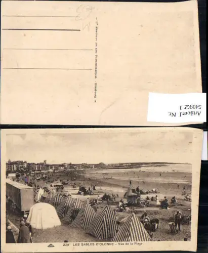 540921 France Les Sables d Olonne Vue de la Plage Strand Strandleben