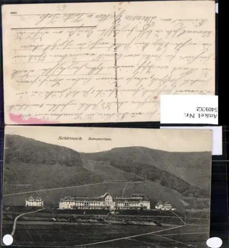 540932 France Schirmeck Sanatorium